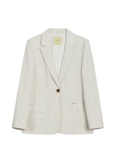 Women's striped jacket ZAKDT-0048-0P(W26)