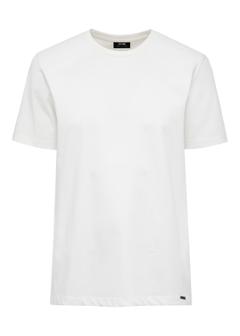 Cream basic men's t-shirt TSHMT-0110-12(Z24)