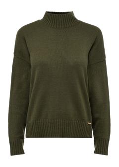 Classic women's sweater in khaki color SWEDT-0186-55(Z24)