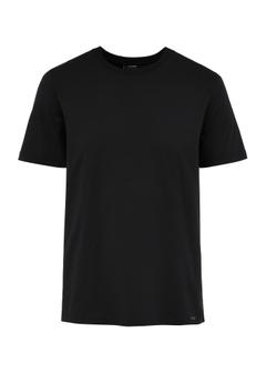 Black cotton men's t-shirt TSHMT-0108-99(W25)