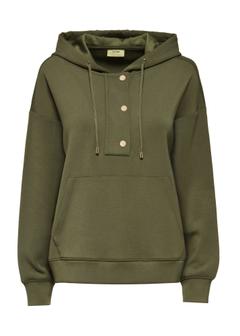 Women's khaki hoodie BLZDT-0111-55(W25)