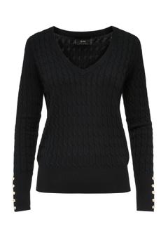 Black women's sweater SWEDT-0212-99(Z24)