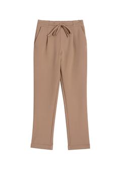 Women's trousers with a crease in a cool beige color SPODT-0098-1K(Z26)