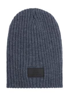 Men's navy blue winter cap CZAMT-0011-69(Z25)