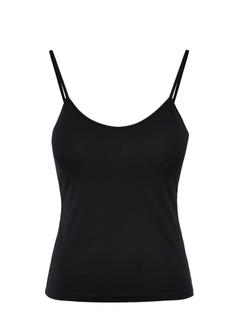 Black women's tank top BLUDT-0175-99(Z24)