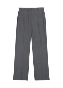 Women's gray pleated trousers SPODT-0125-9D(Z26)