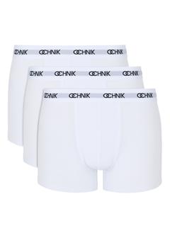 Tri-pack of white men's boxer shorts ZESMB-0001-11(W24)