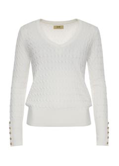 Cream women's sweater SWEDT-0212-12(Z24)