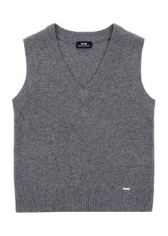 Women's woolen vest in gray color SWEDT-0253-91(Z25)