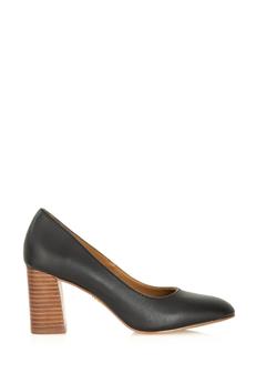 Black women's pumps made of natural leather BUTYD-1129-99(Z24)