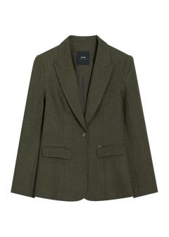Women's green wool jacket ZAKDT-0057-8B(Z26)