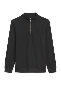 Black men's sweatshirt without hood BLZMT-0067-99(Z25)
