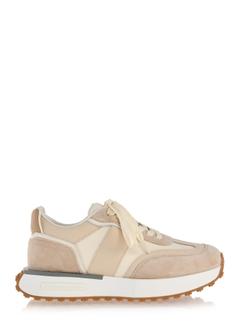 Beige women's leather sneakers BUTYD-1141-81(Z24)