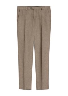 Men's dark brown suit trousers SPOMT-0098-1I(W26)