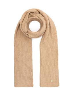Beige women's winter scarf SZADT-0202-81(Z25)