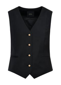 Black women's vest KAMDT-0030-99(W25)