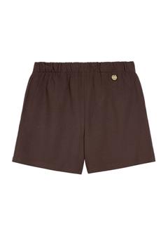 Brown women's shorts SZODT-0015-12(W25)