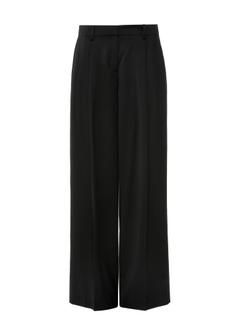 Black wide women's trousers SPODT-0103-99(W25)