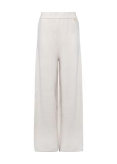 Beige wide women's trousers SPODT-0099-80(Z24)