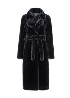 Women's artificial fur with belt FUTDP-0002A-99(Z24)