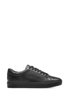 Black leather sports shoes BUTYM-0503-99(W25)