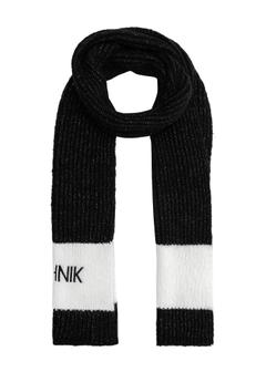 Black women's scarf with OCHNIK logo SZADT-0125A-99(Z25)