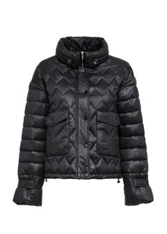 Quilted black insulated women's jacket KURDT-0537-99(Z24)