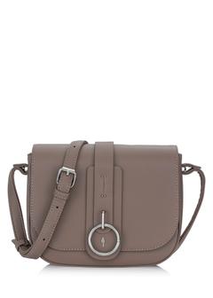 Brown women's bag with logo TOREC-0627C-79(Z24)