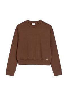 Brown women's sweatshirt BLZDT-0119-1H(Z26)