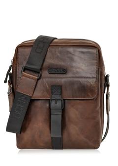 Brown leather men's bag TORMS-0104B-79(Z24)