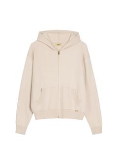 Beige women's hoodie BLZDT-0120-1A(W26)