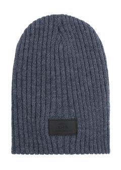 Navy blue men's winter hat CZAMT-0011-7E(Z26)