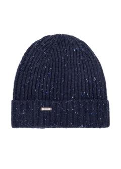 Navy blue woolen men's cap CZAMT-0089-69(Z25)