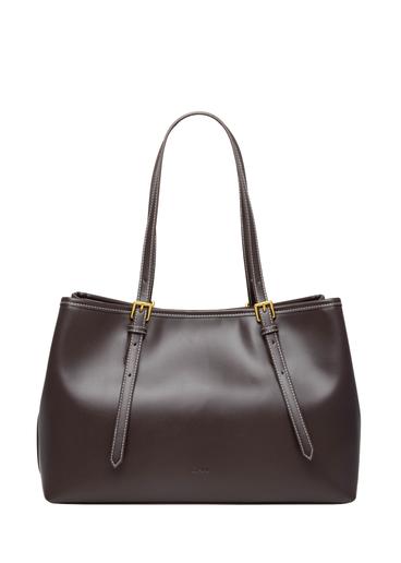 Brown large shopper bag TOREC-1381-1H(Z26)