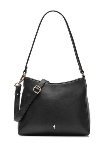 Black leather handbag TORES-0975F-99(Z26)