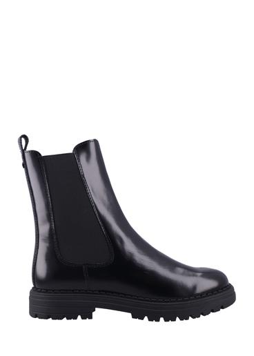 Women's black leather Chelsea boots BUTYD-1010-9F(Z26)