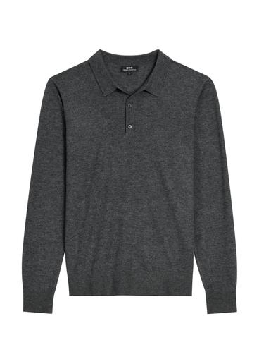 Graphite wool men's sweater SWEMT-0197-9D(Z26)