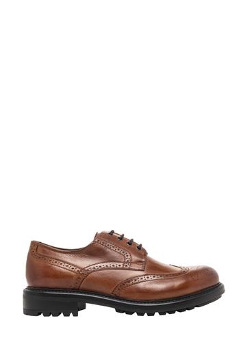 Brown leather men's shoes BUTYM-0548-1H(Z26)
