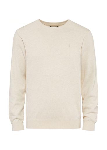 Beige cotton men's sweater SWEMT-0114A-1A(Z26)