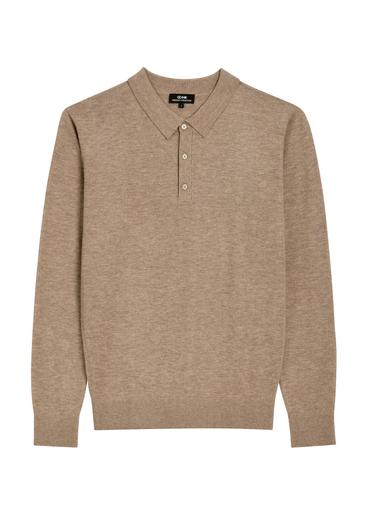 Camel wool men's sweater SWEMT-0197-1D(Z26)