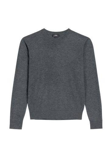 Dark navy blue wool men's sweater SWEMT-0200-7E(Z26)