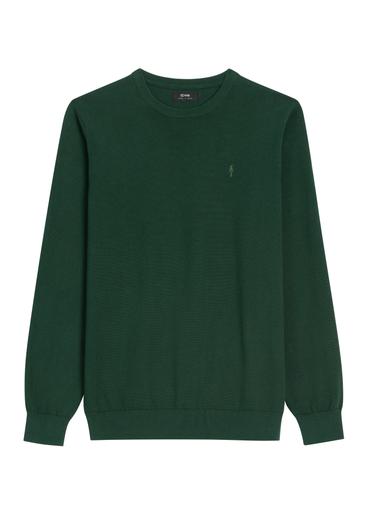 Green cotton men's sweater SWEMT-0114A-8C(Z26)
