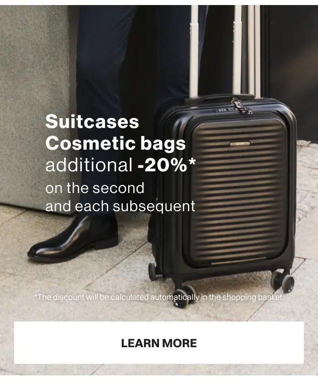 Walizki, kosmetyczki DODATKOWE -20% na DRUGĄ i każdą kolejną
