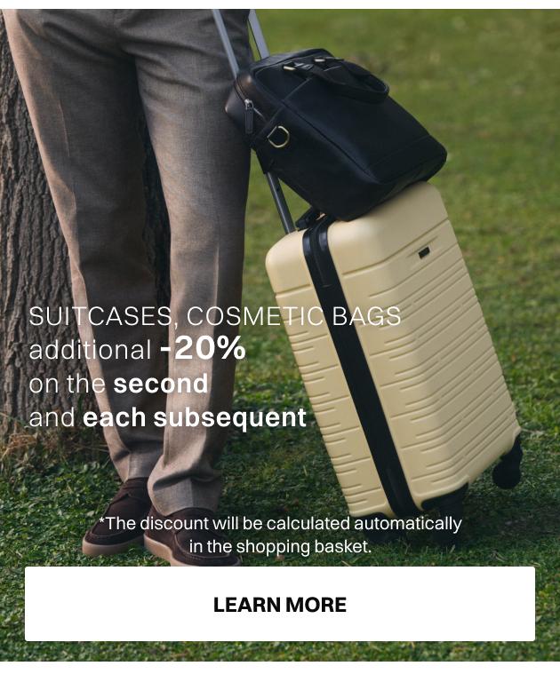 Walizki, kosmetyczki DODATKOWE -20% na DRUGĄ i każdą kolejną