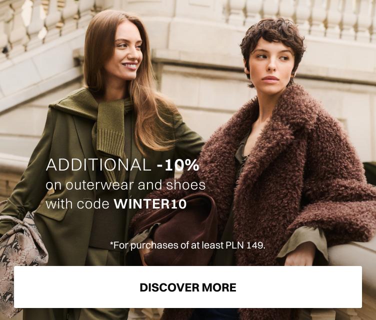 dodatkowe -10% na okrycia wierzchnie i buty
