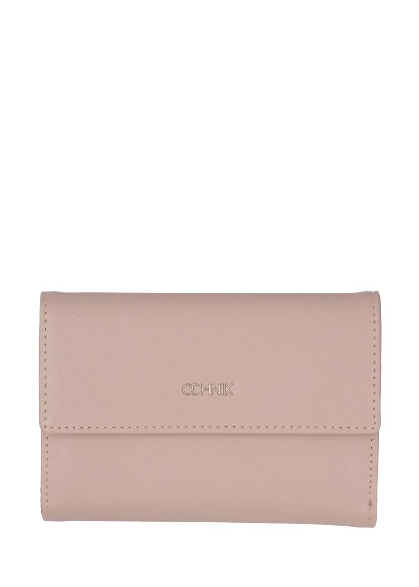 Light beige women's wallet POREC-0426-1B(Z26), front product view on a light background.