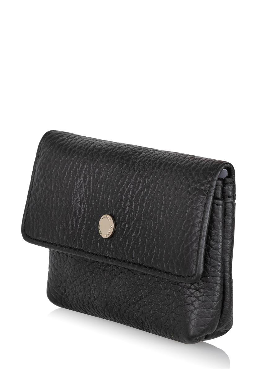 Non-stiff black leather wallet PORES-0895-99(Z23)