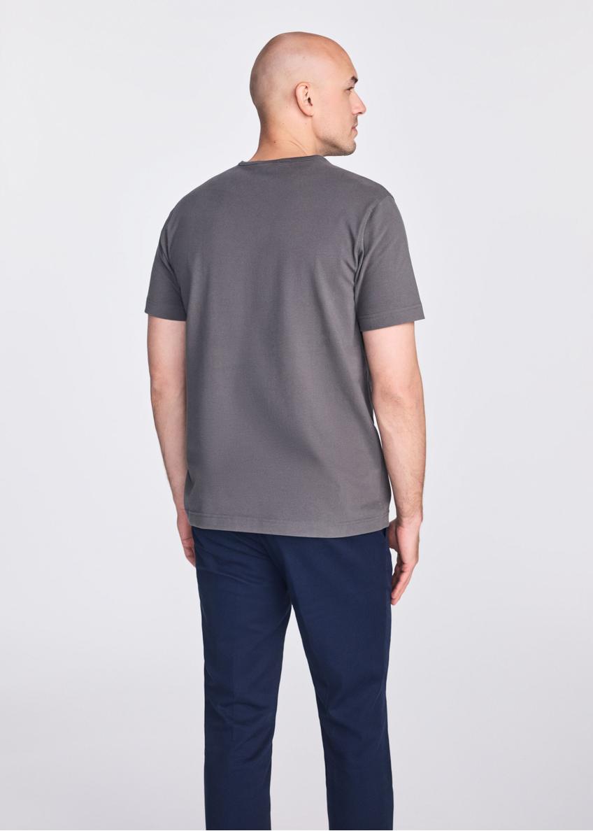 Graphite cotton men's t-shirt TSHMT-0124-91(W25)