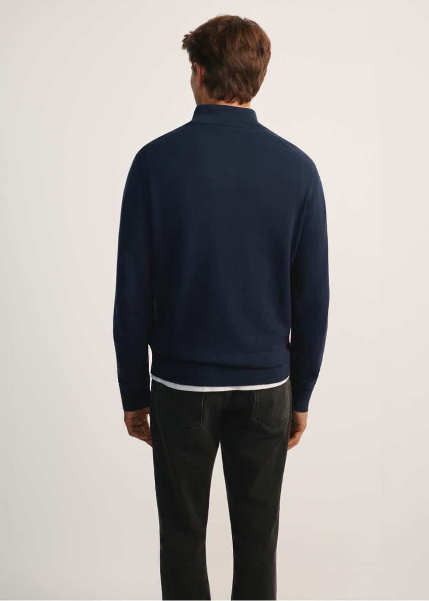 Navy blue men's sweater SWEMT-0174-68(Z25)