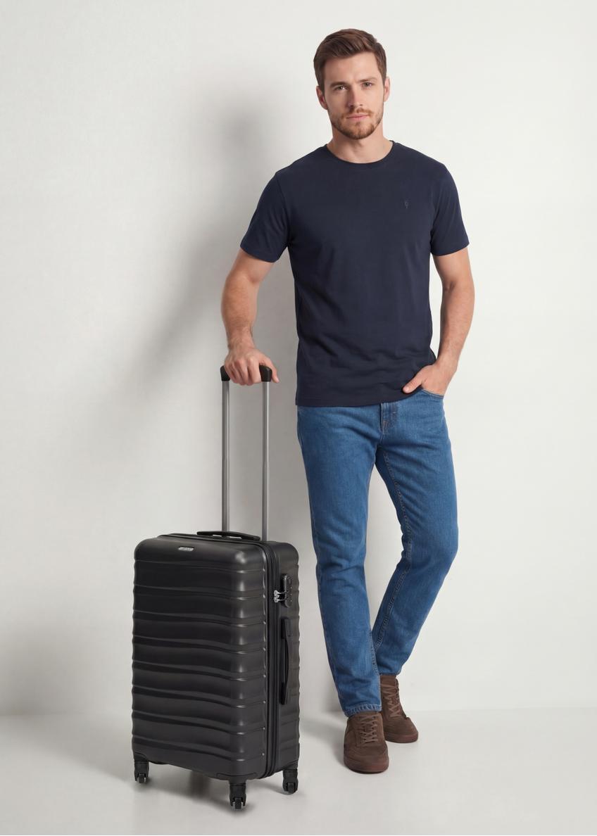 Medium suitcase on wheels WALAB-0081-99-24(W26)